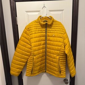 Nautica Mustard Puffer Jacket XL